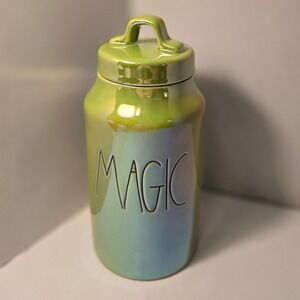 Rae Dunn Magic Green and Blue Canister